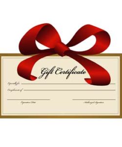 Bathroom Fixtures Gift Certificate
