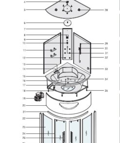 EAGO Steam Shower Replacement Tempered Glass