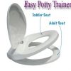 easy potty trainer 2 in 1 adult / child integrated toilet seat