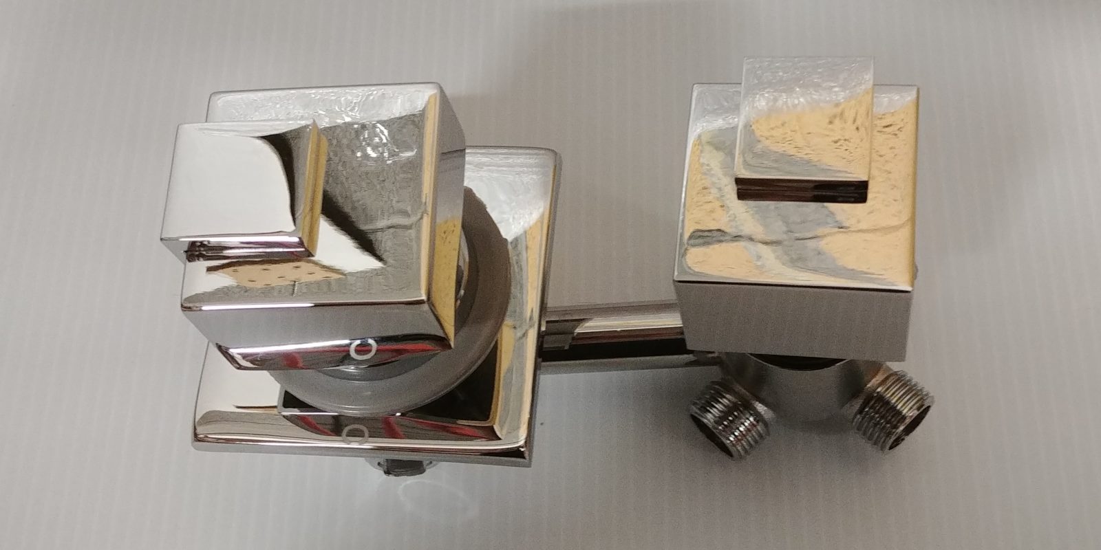 3 Way Non Thermostatic Shower Valve Set with Square Knobs EAGO