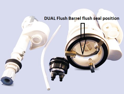 EAGO Dual Flush Mechanism - LARGE FLUSH SEAL - Image 2