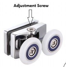 Sliding Door 20mm Double Rollers Set of 4 - Image 3