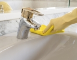 How to Clean Hard Water Stains from your Bath And Kitchen Fixtures